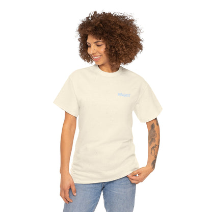 Bee Wearing A Top Hat And Briefcase | Unisex Natural/Sand/Gold Cotton Tees | Buzziness as Usual