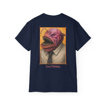 Gone Phishing Angler fish | Unisex Cotton Tee | Gone Phishing