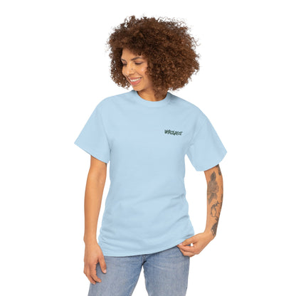 Bee Wearing A Top Hat And Briefcase | Unisex Natural/Sand/Gold Cotton Tees | Buzziness as Usual