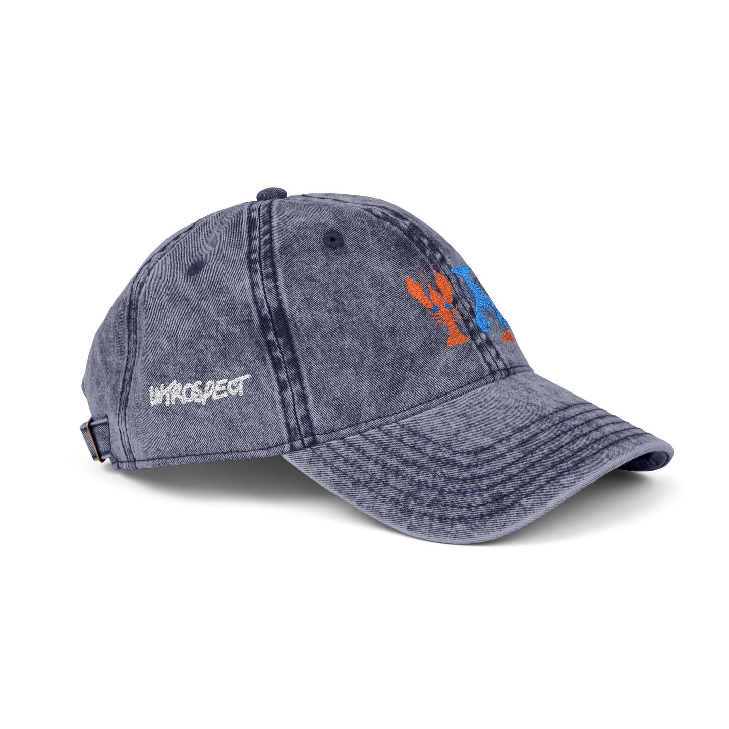 Introspect Embroidered Vintage Cap — Lobster lovers Baseball Hat