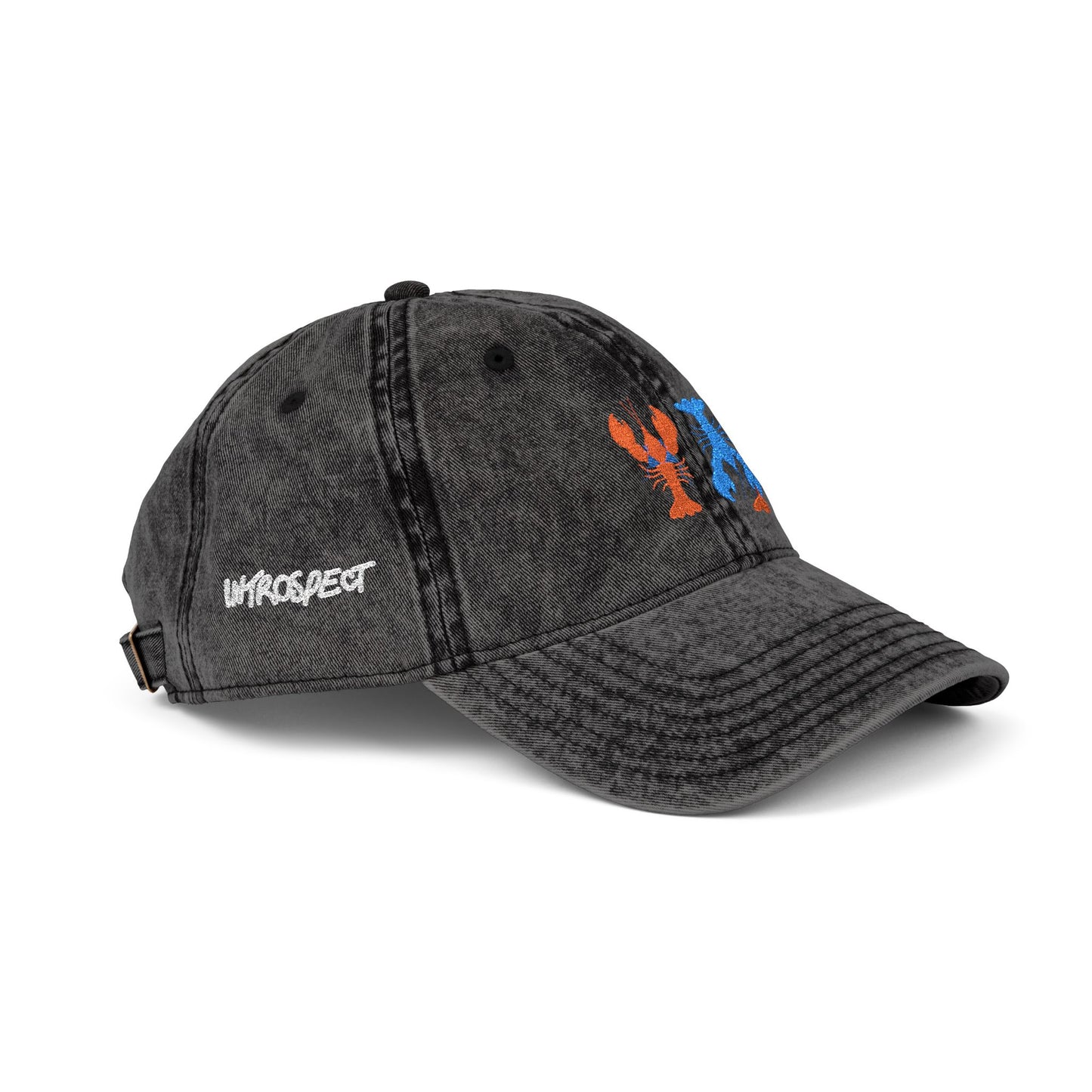 Introspect Embroidered Vintage Cap — Lobster lovers Baseball Hat