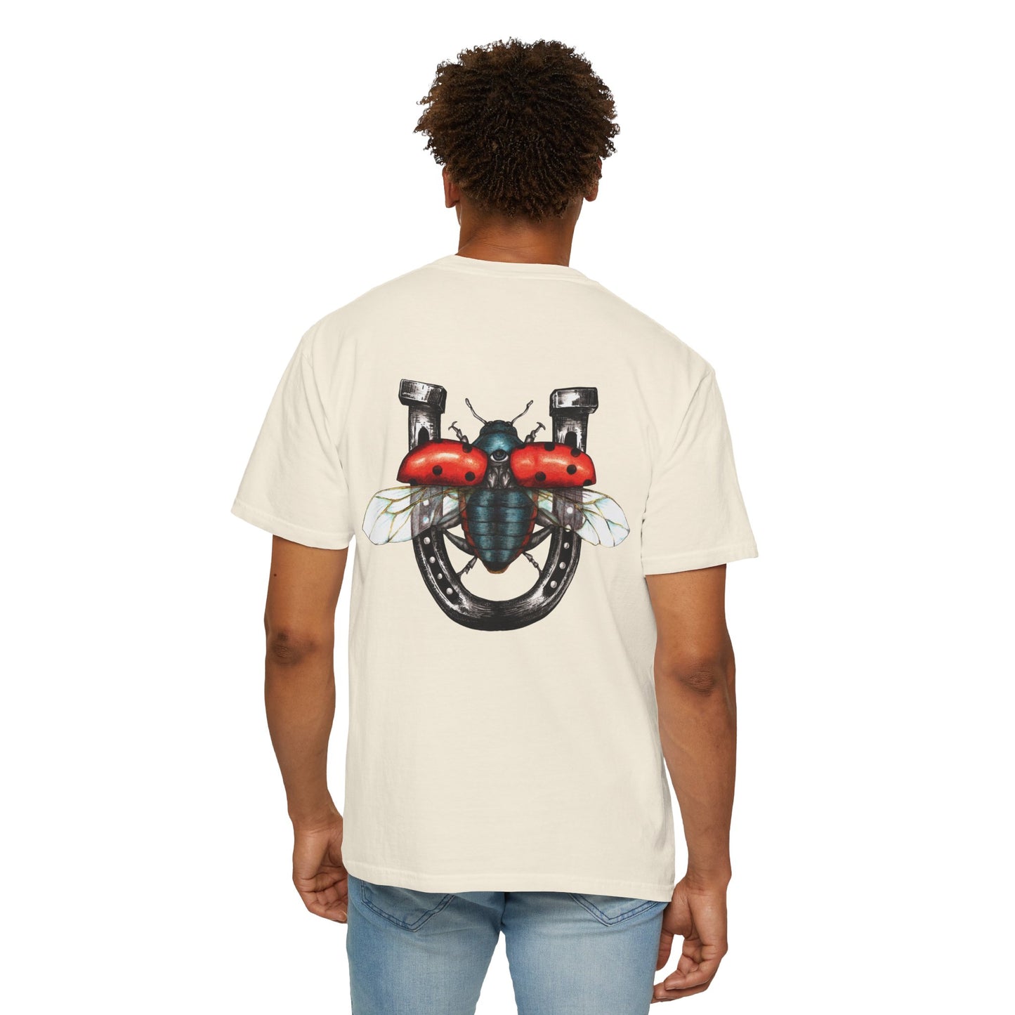Lucky Break Ladybug & Horseshoe T-Shirt — Good Luck Graphic Tee