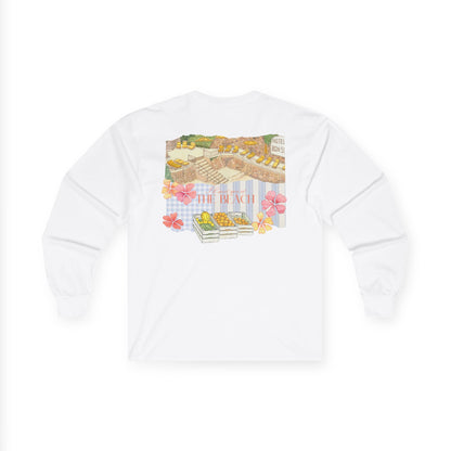 Unisex Ultra Cotton Long Sleeve Tee | I'll meet you at the beach | Watercolor painting - Hand designed