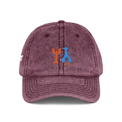 Introspect Embroidered Vintage Cap — Lobster lovers Baseball Hat