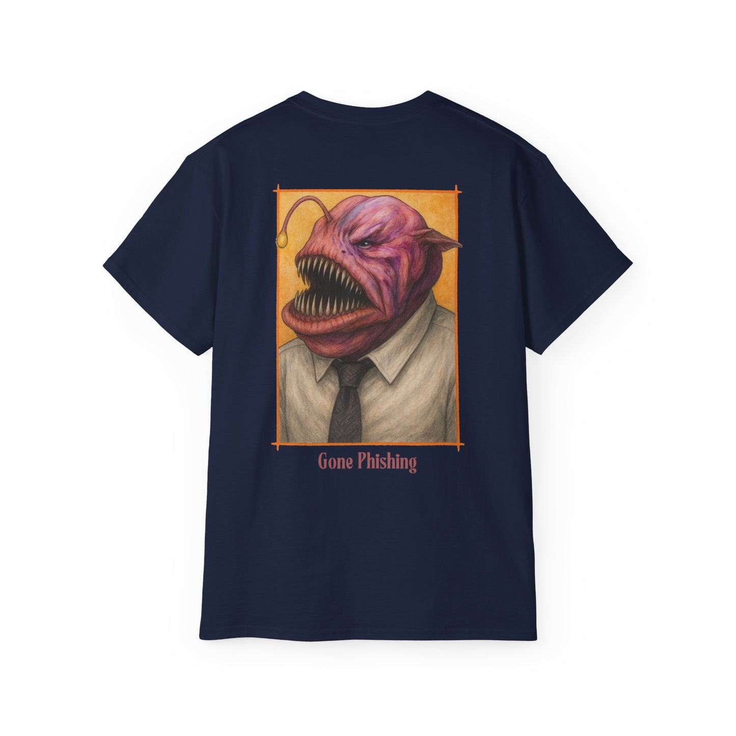 Gone Phishing Angler fish | Unisex Cotton Tee | Gone Phishing