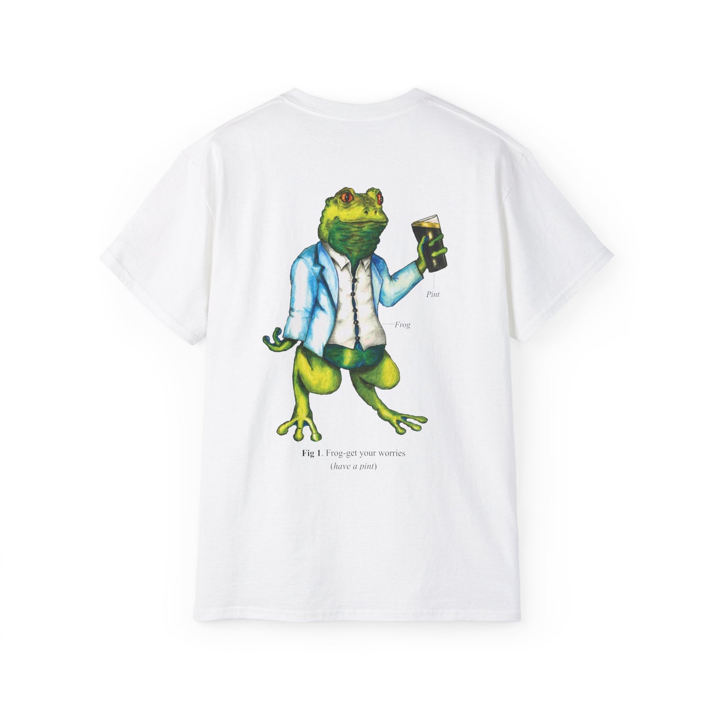 Frog Graphic Tee Shirt 'Froget Your Worries' Funny Drink Pun Unisex