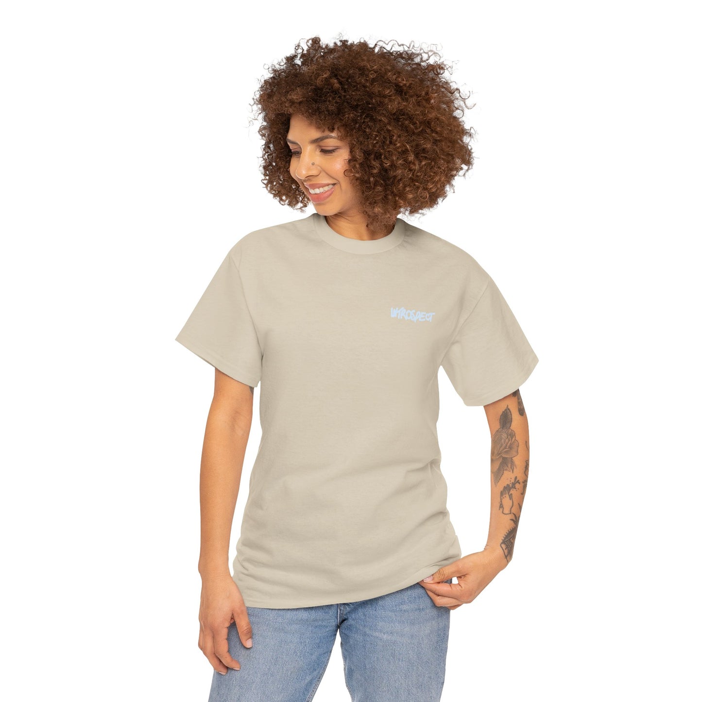 Bee Wearing A Top Hat And Briefcase | Unisex Natural/Sand/Gold Cotton Tees | Buzziness as Usual